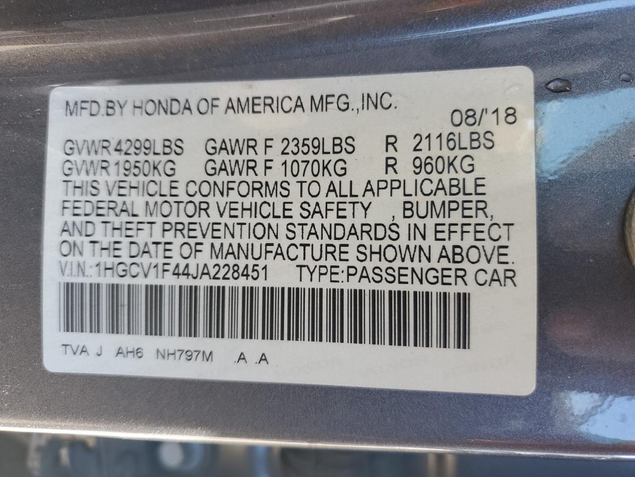 Honda Accord Ex