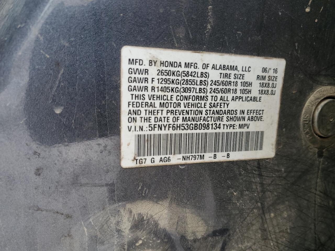 Honda Pilot Exl