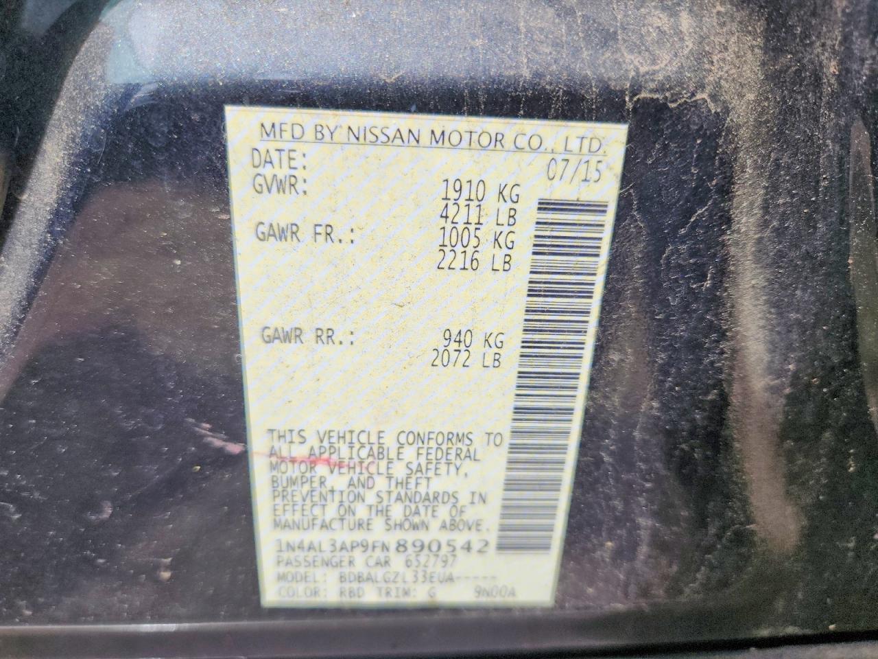 Nissan Altima 2.5 S