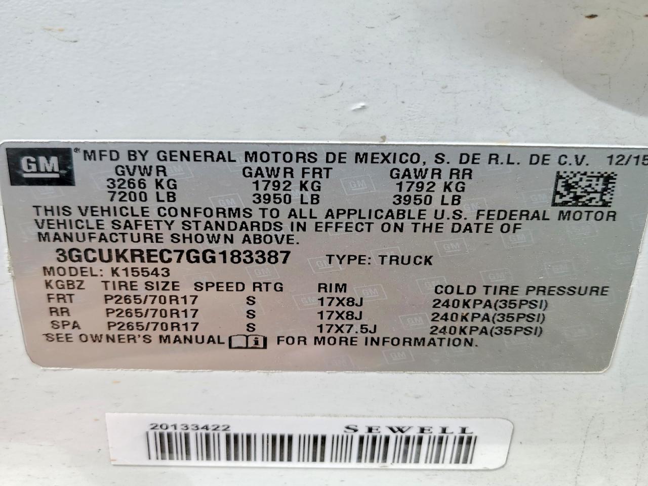 Chevrolet Silverado K1500 Lt