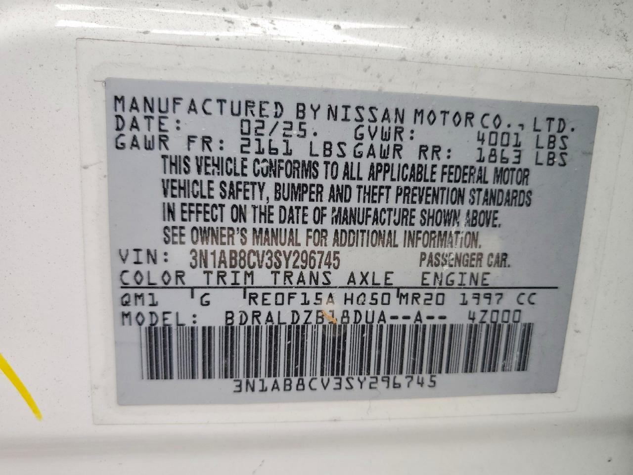 Nissan Sentra Sv