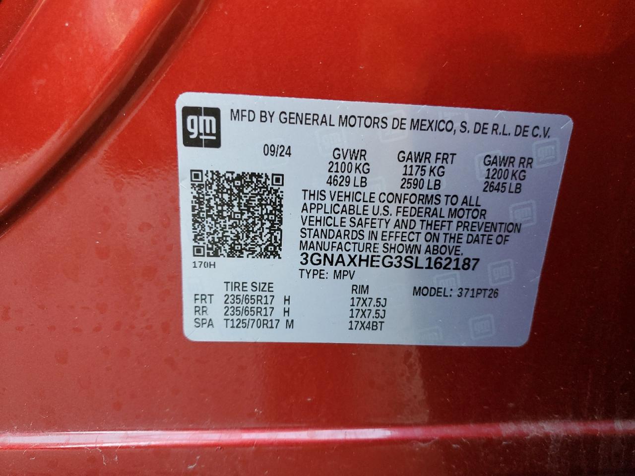 Chevrolet Equinox Lt