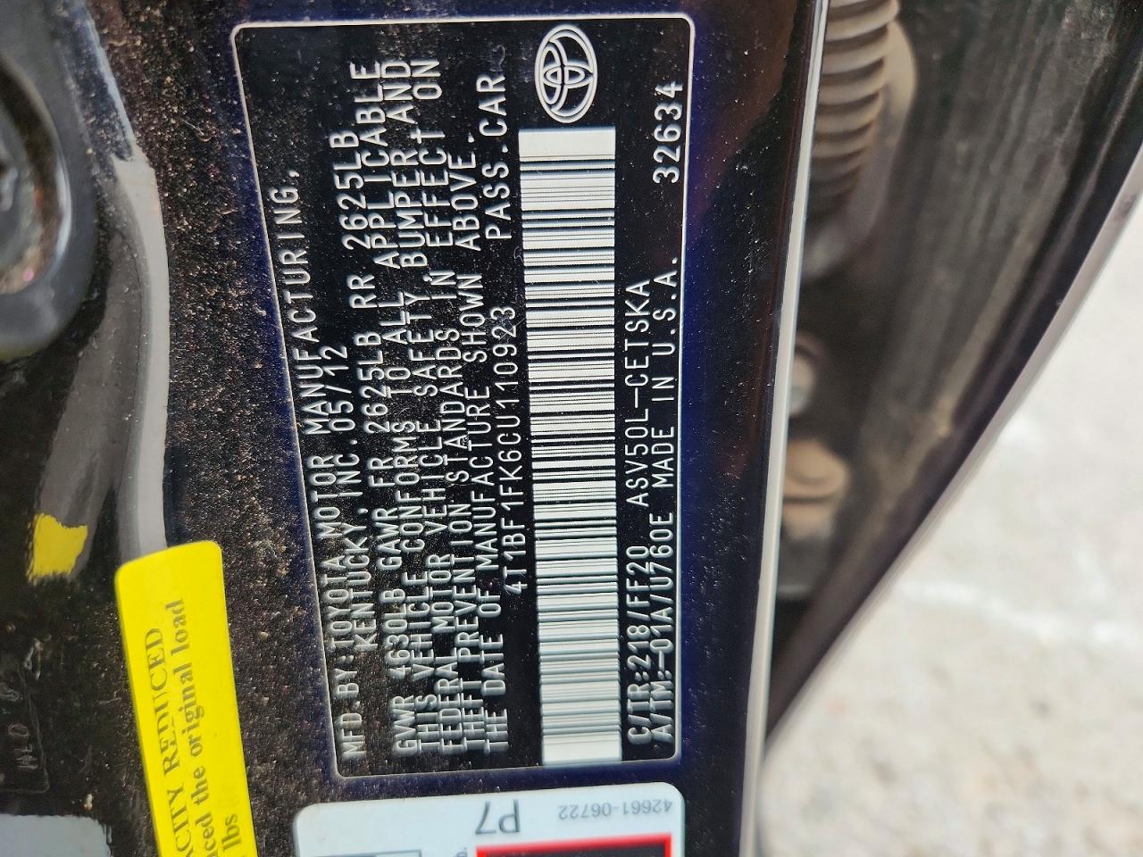 Toyota Camry Se