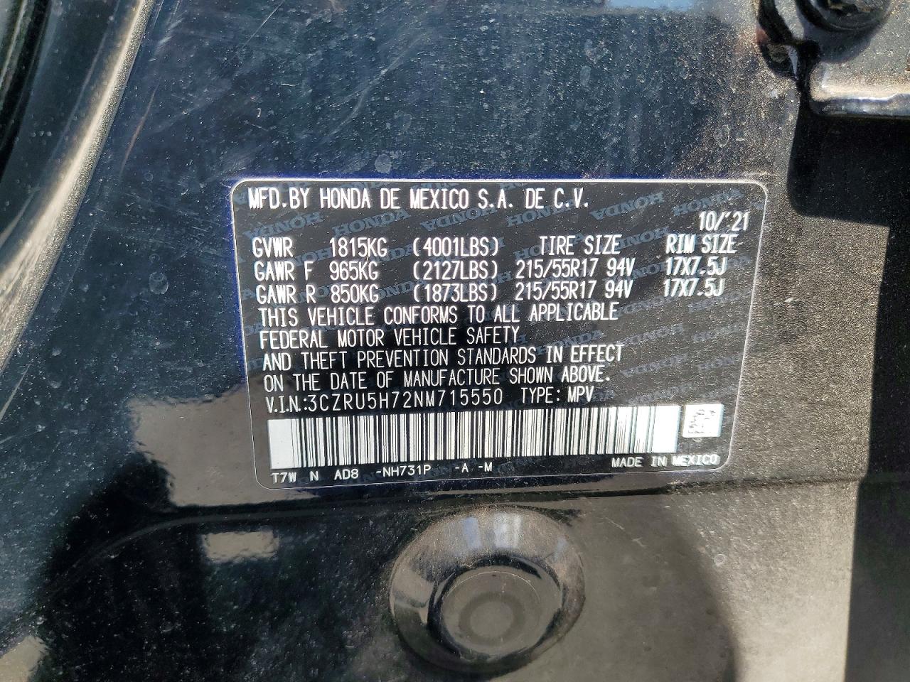 Honda HR-V Exl