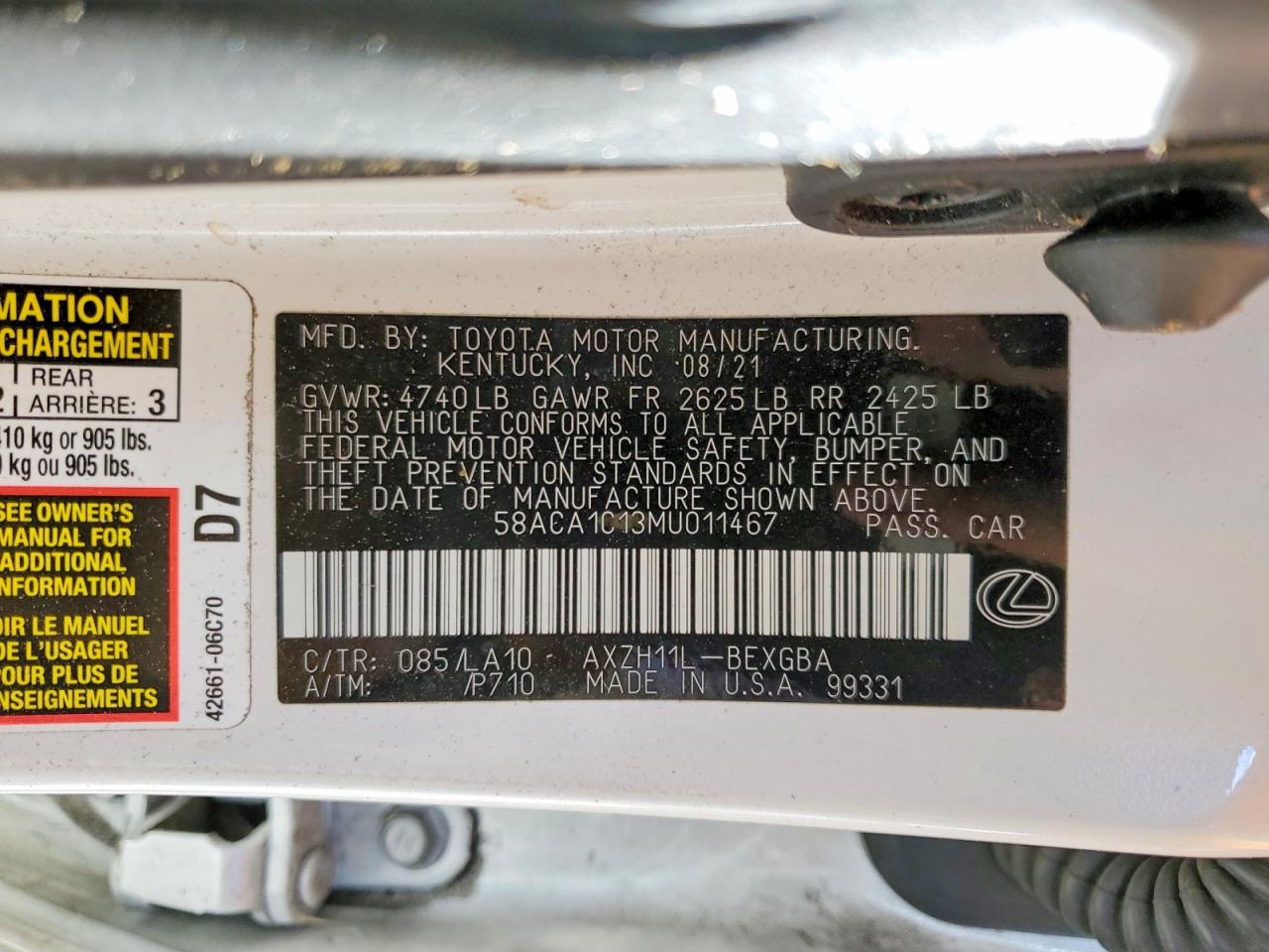 Lexus Es Base
