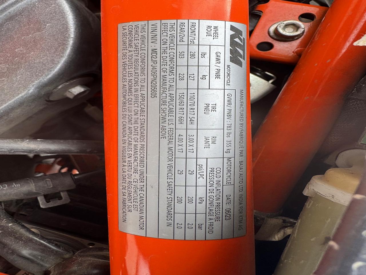 KTM Motorcycle Duke