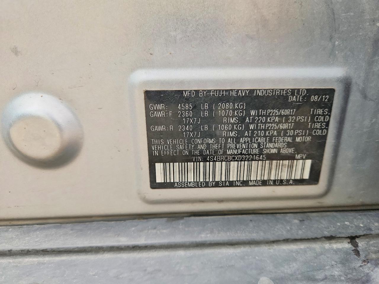 Subaru Outback 2.5i Premium