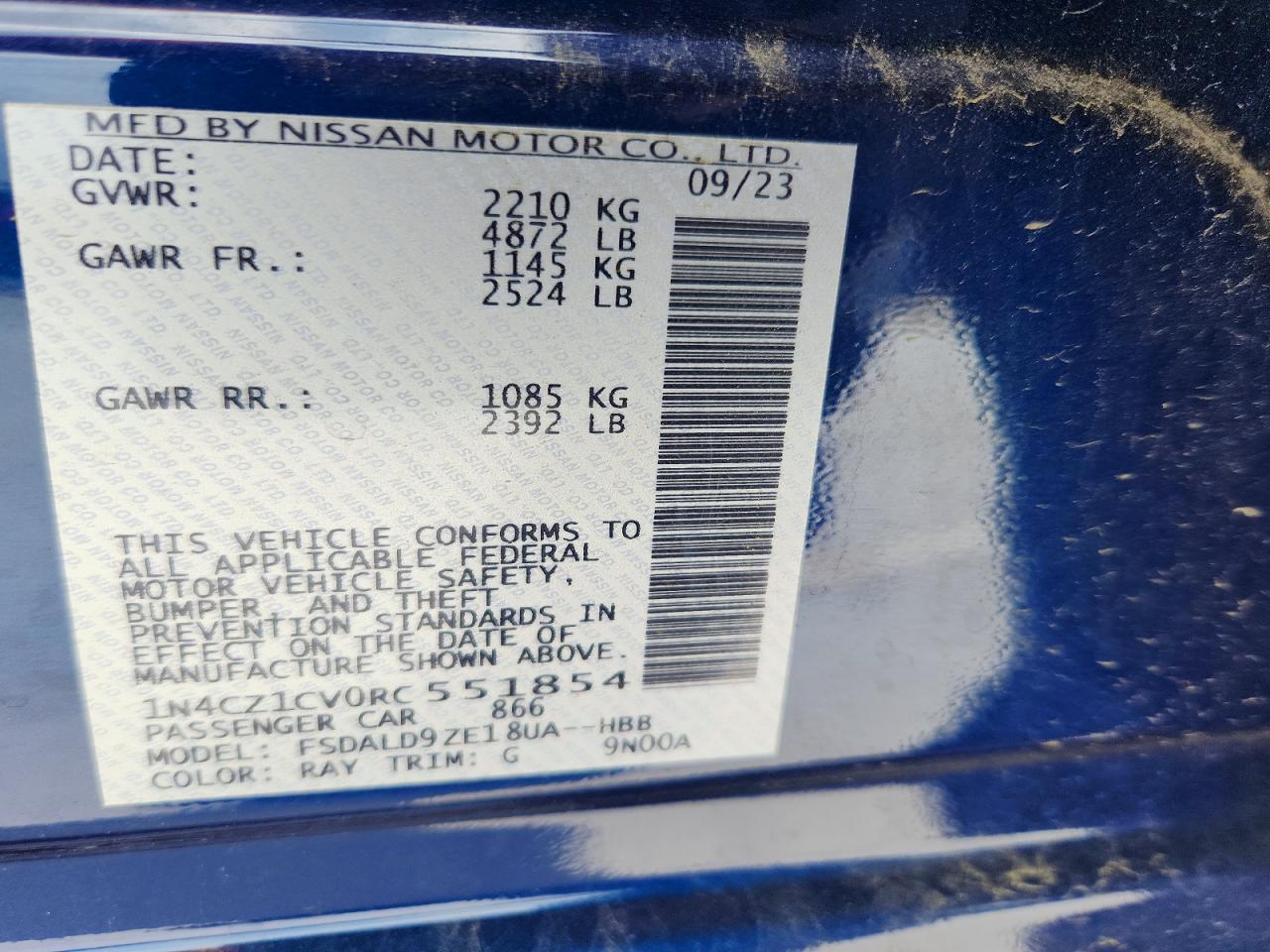 Nissan LEAF Sv Plus