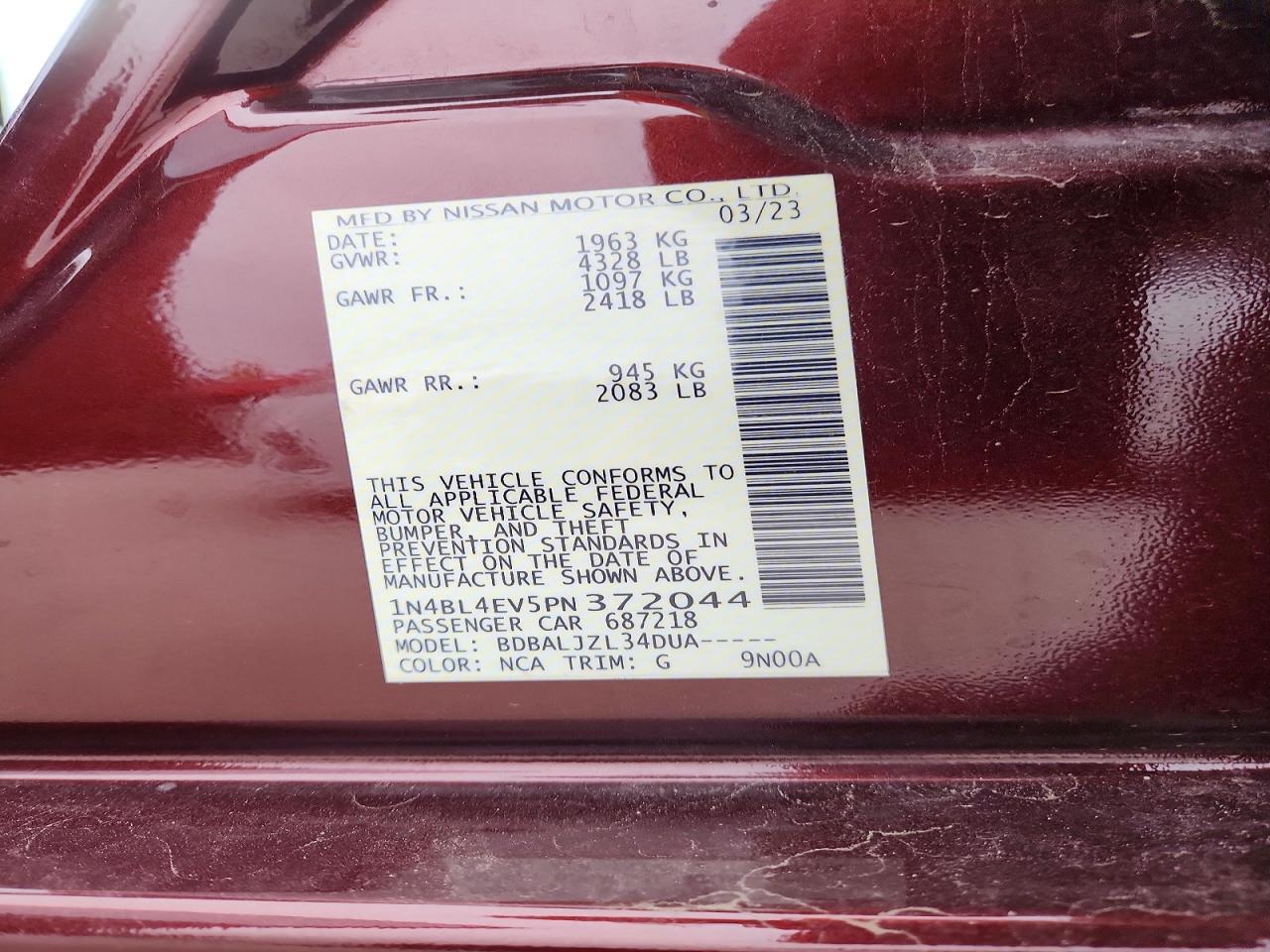 Nissan Altima Sl