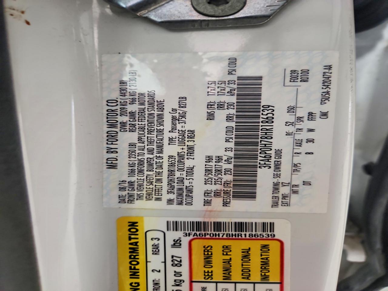 Ford Fusion Se
