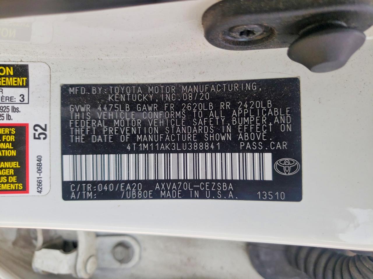 Toyota Camry Se