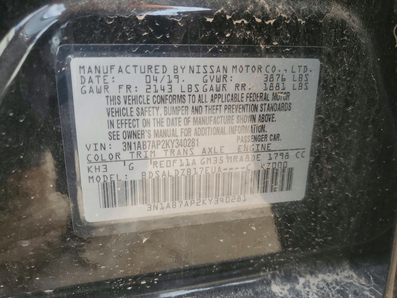 Nissan Sentra Sv