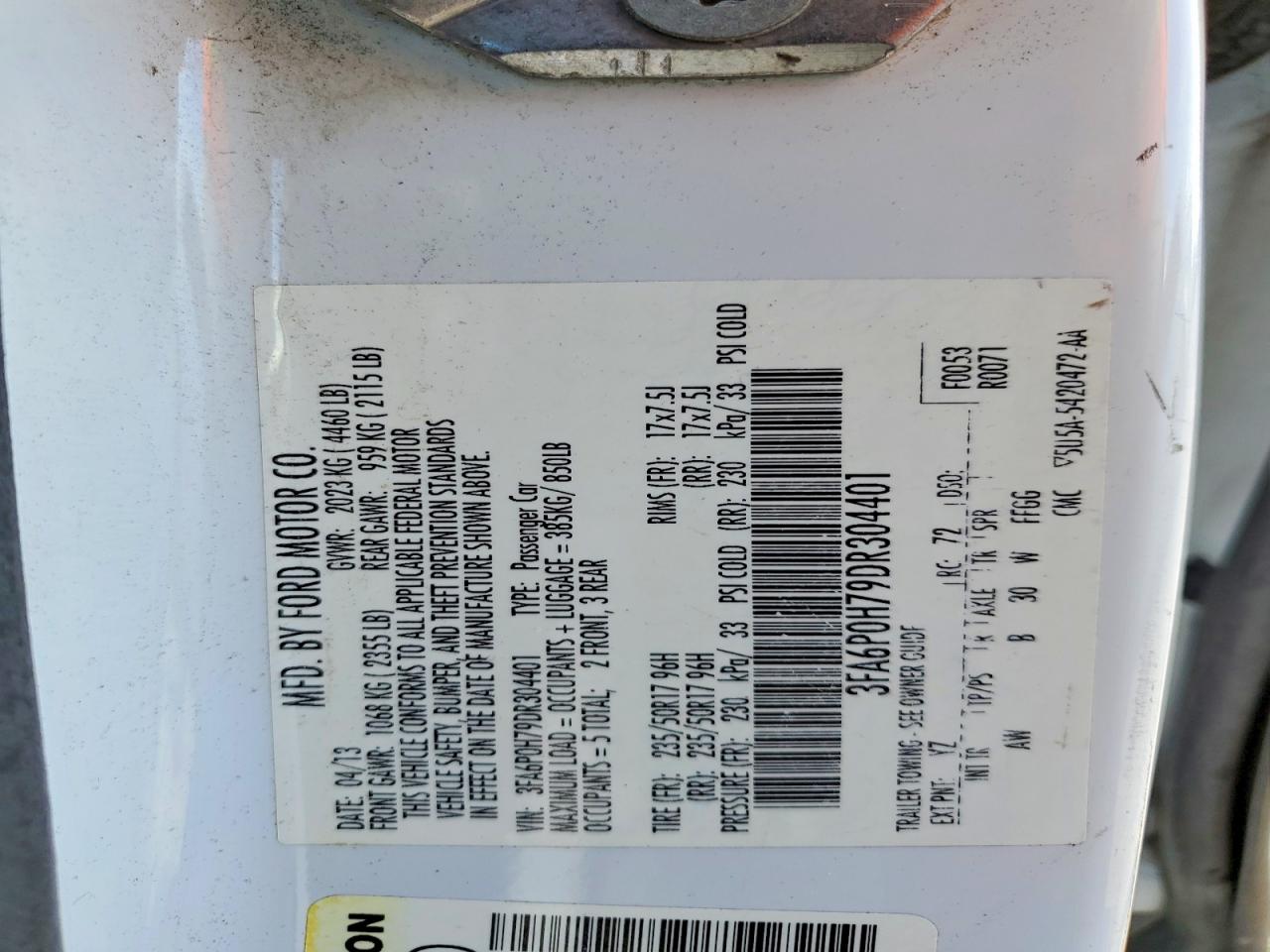 Ford Fusion Se