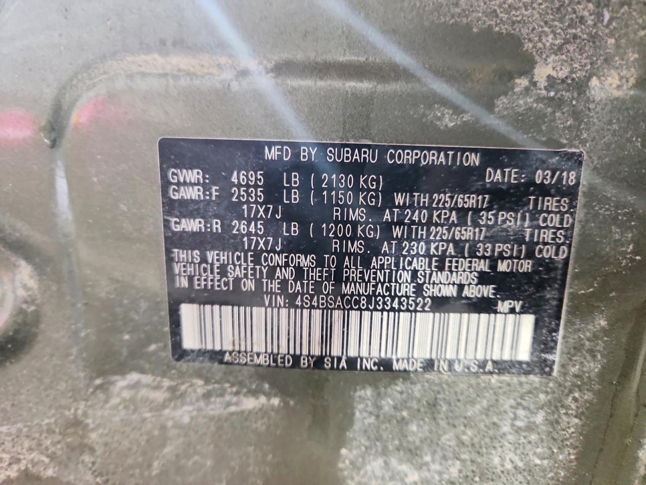 Subaru Outback 2.5i Premium