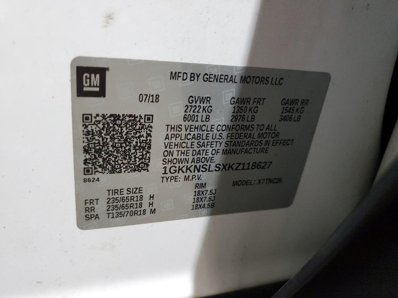 GMC Acadia Sle