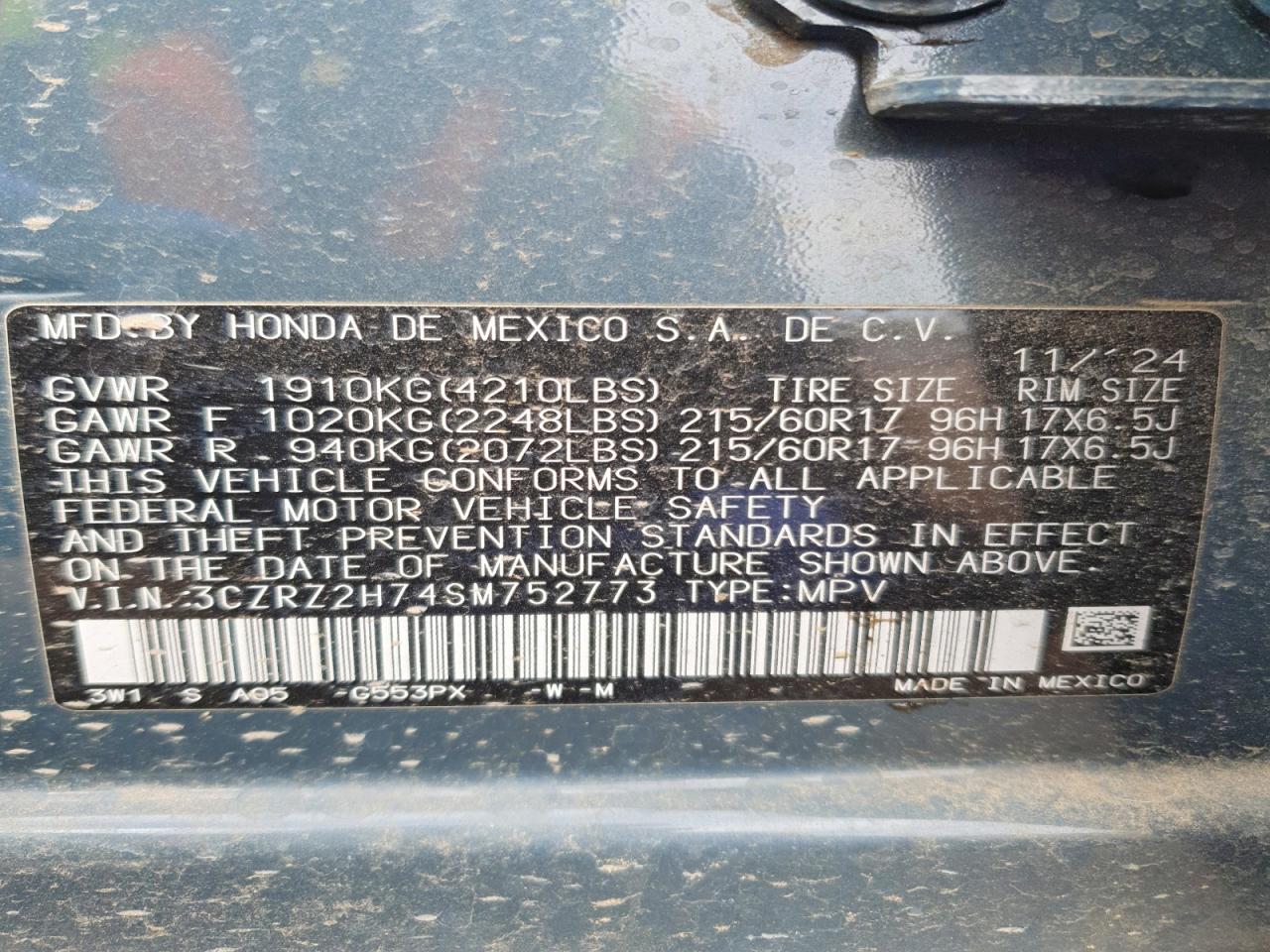 Honda HR-V Exl
