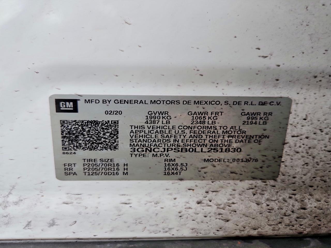 Chevrolet Trax 1lt