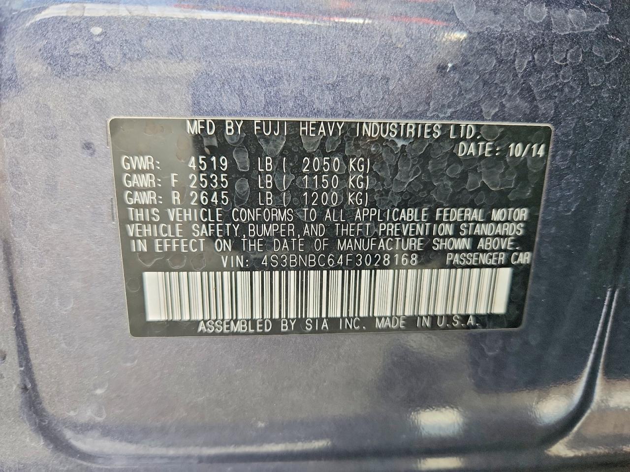 Subaru Legacy 2.5i Premium