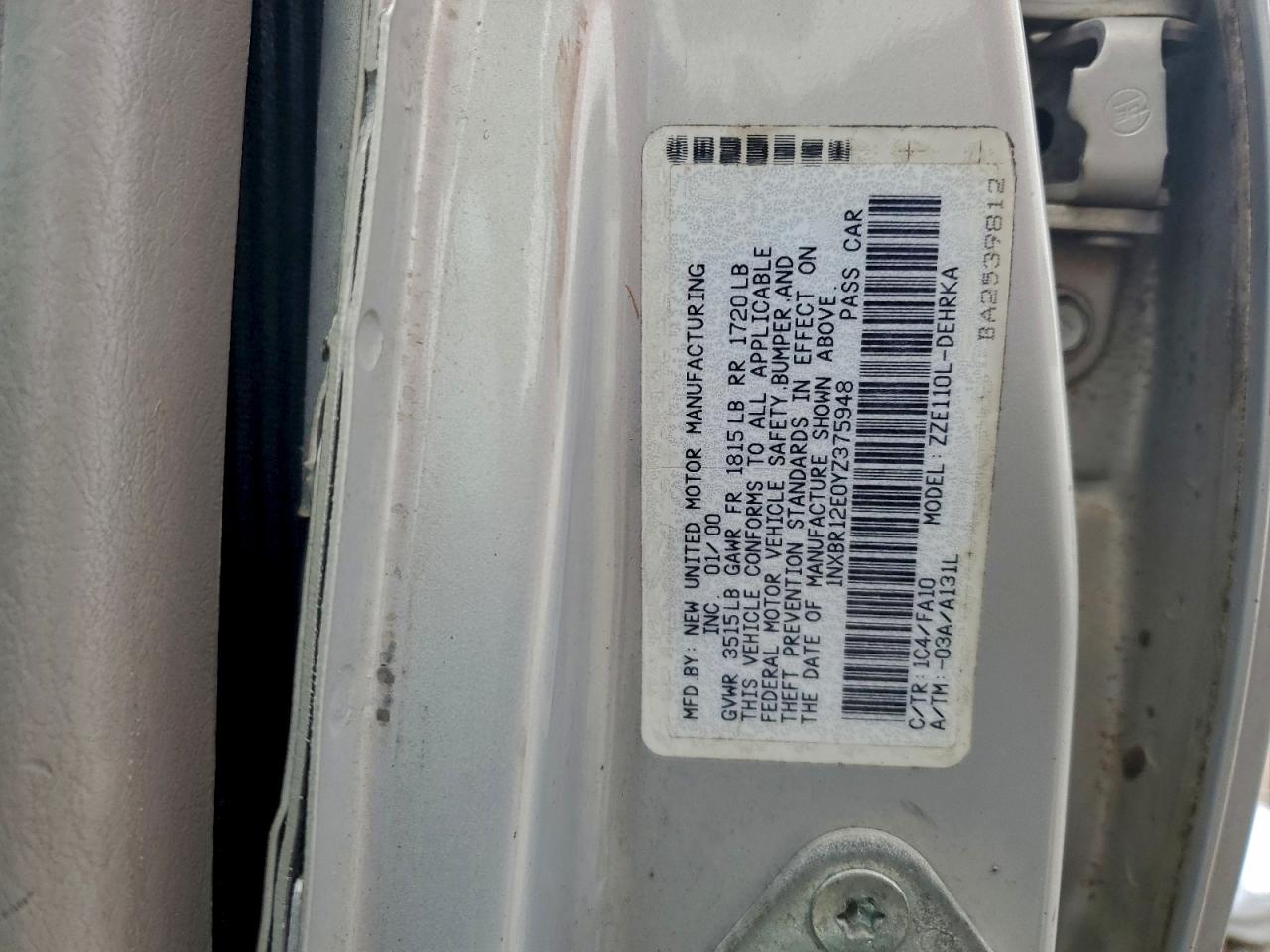 Toyota Corolla Ve
