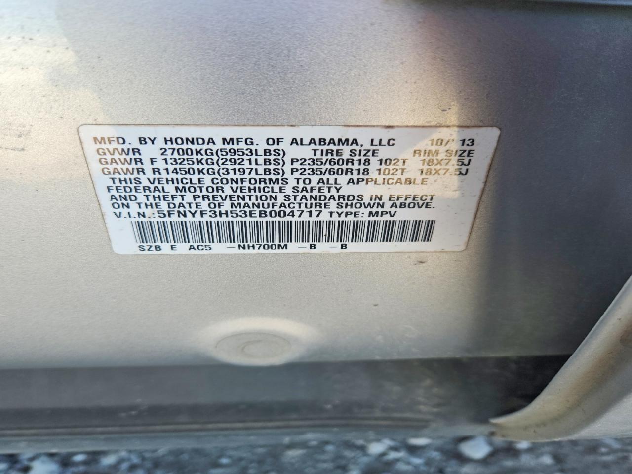 Honda Pilot Exl