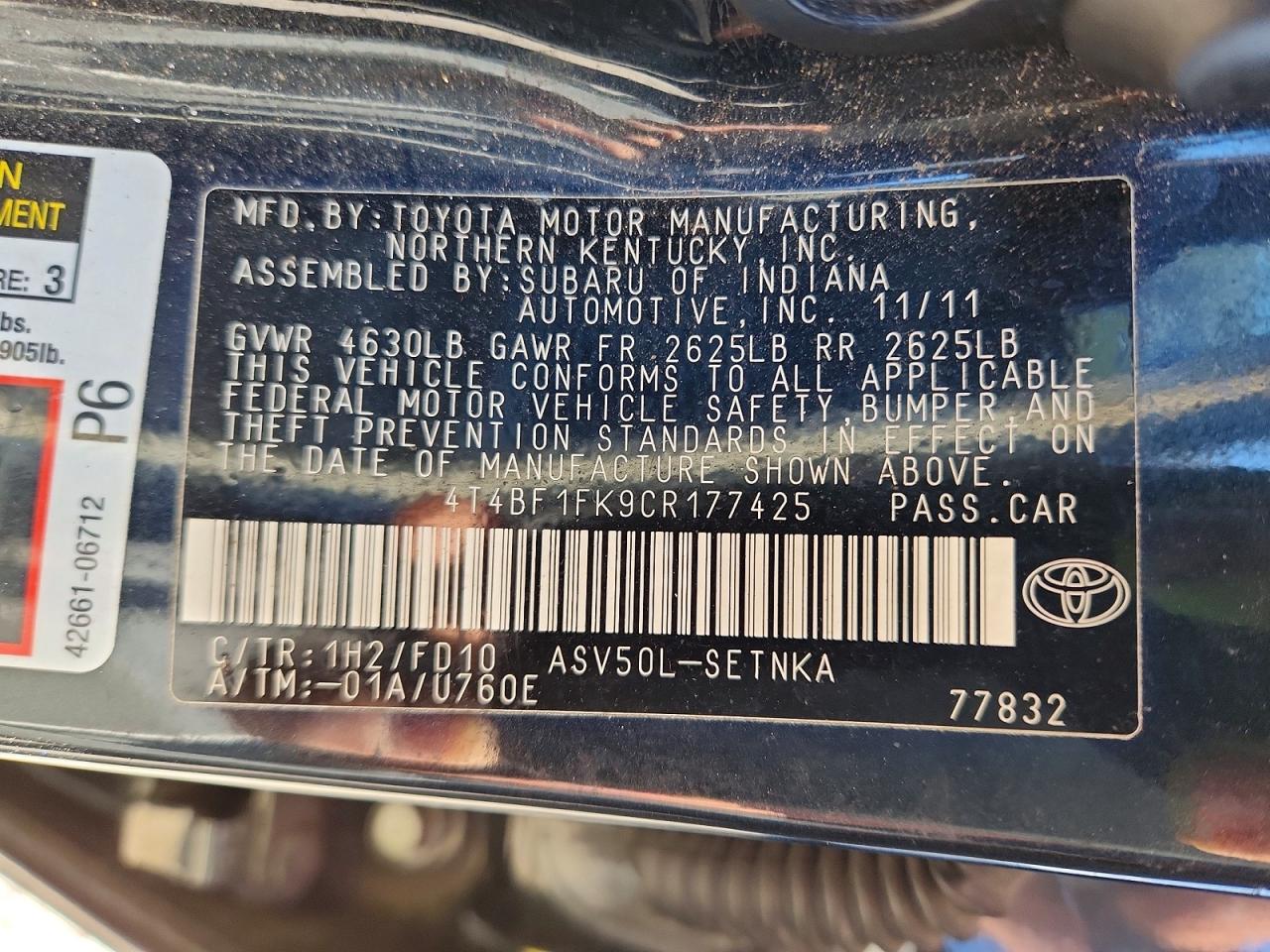 Toyota Camry Le