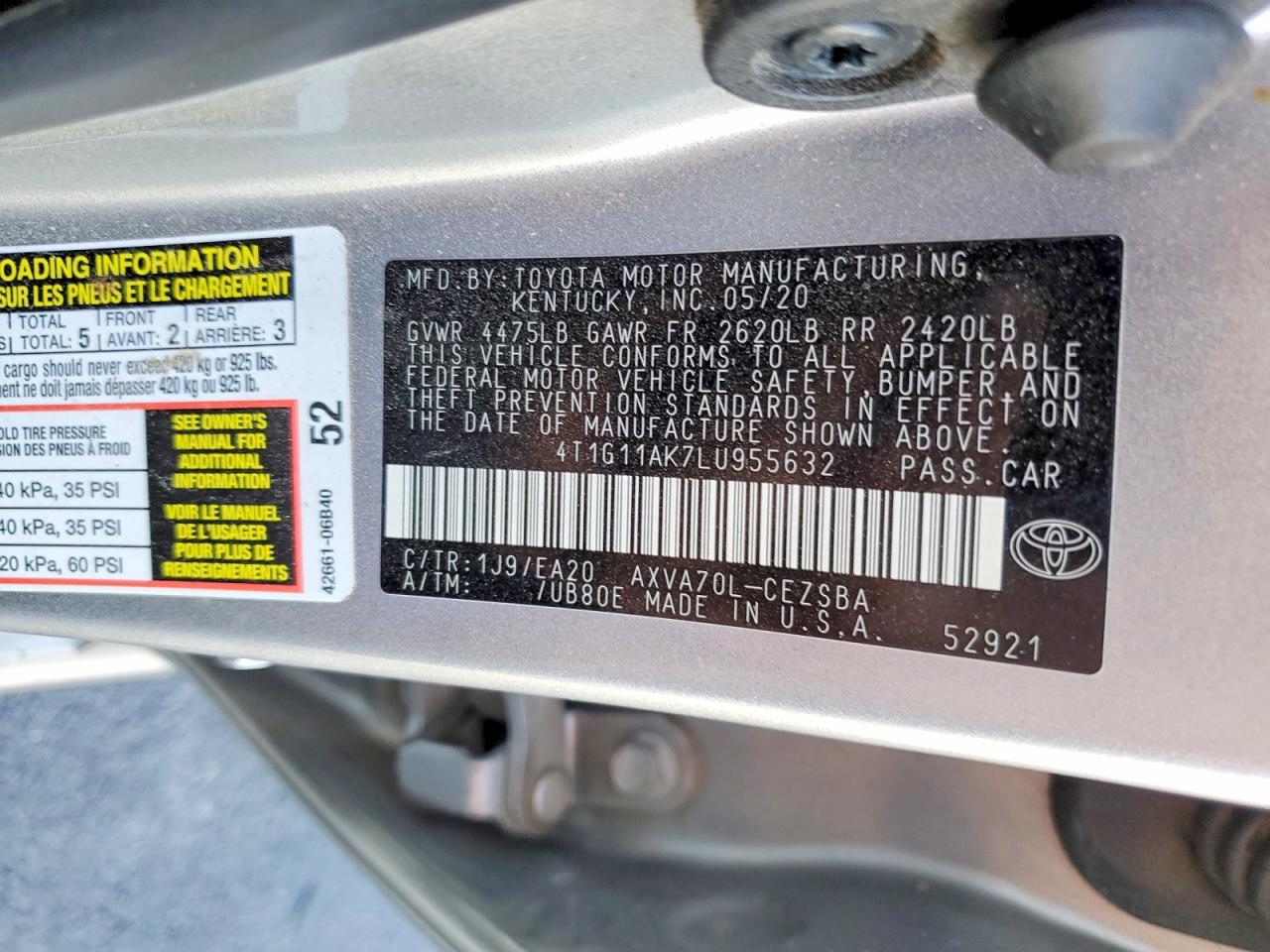 Toyota Camry Se