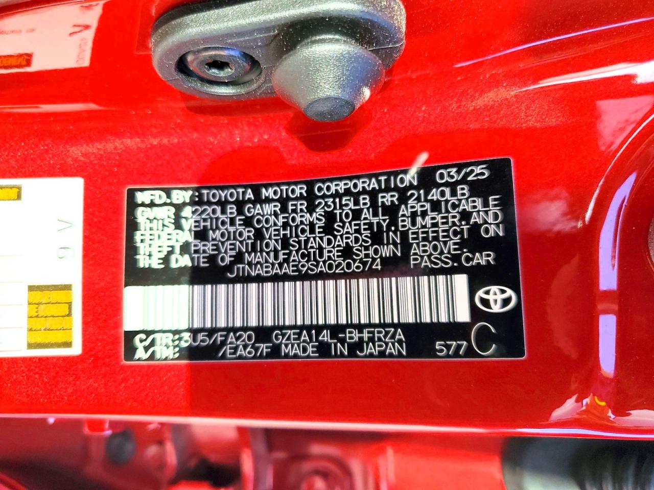 Toyota Gr Corolla Core