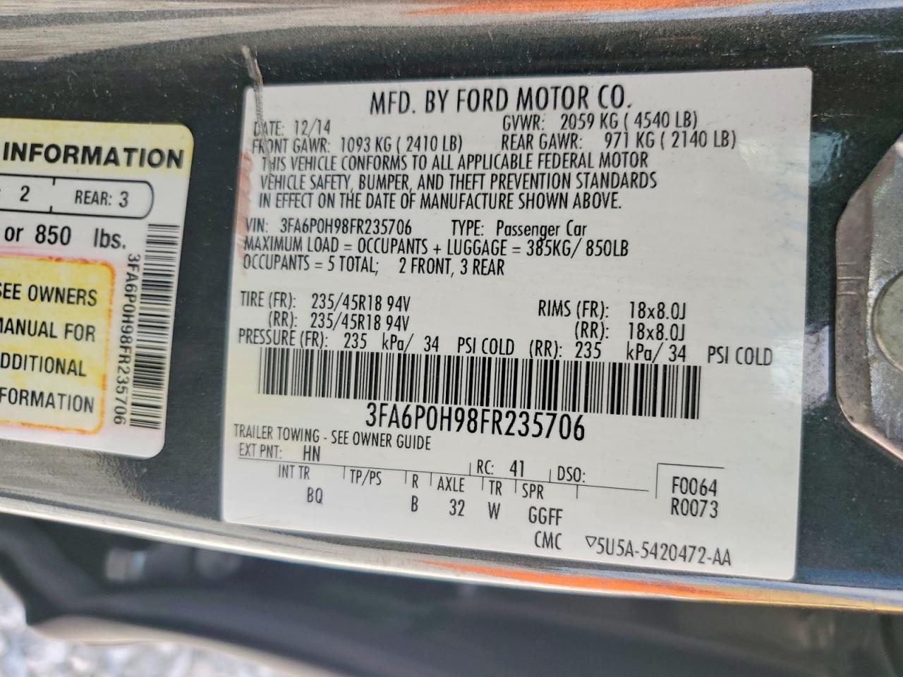 Ford Fusion Se