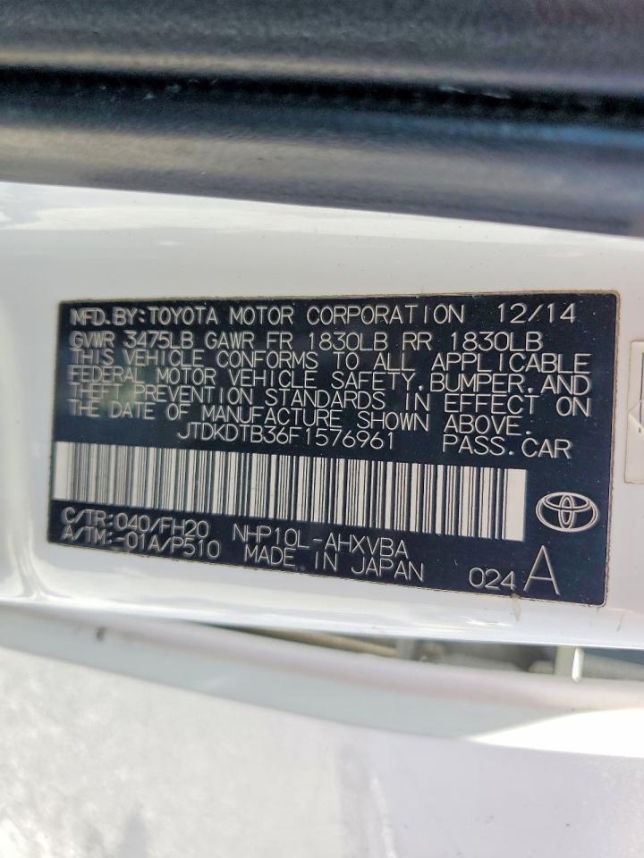 Toyota Prius c One