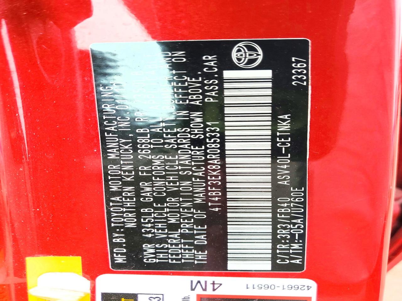 Toyota Camry Le