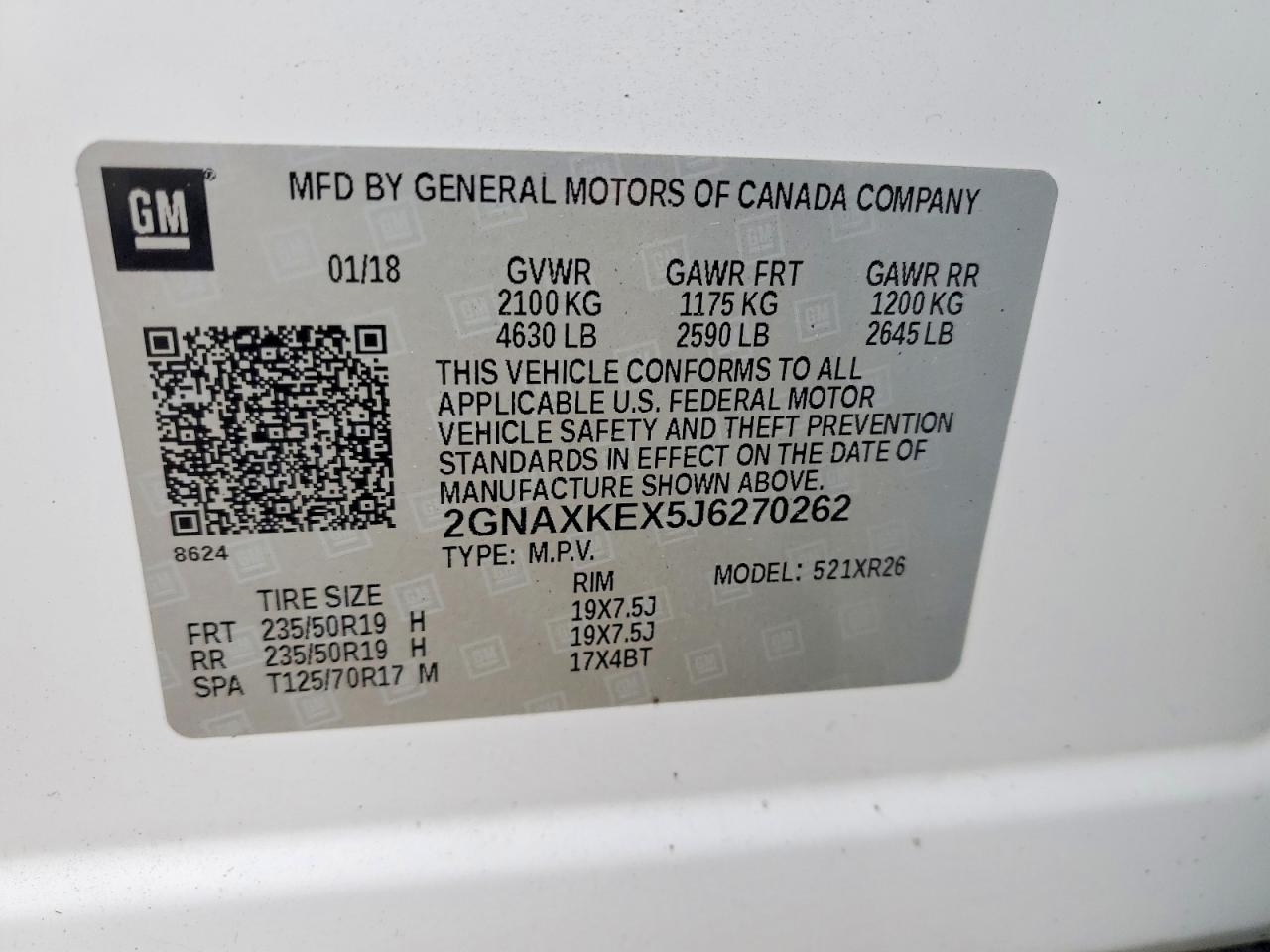 Chevrolet Equinox Lt