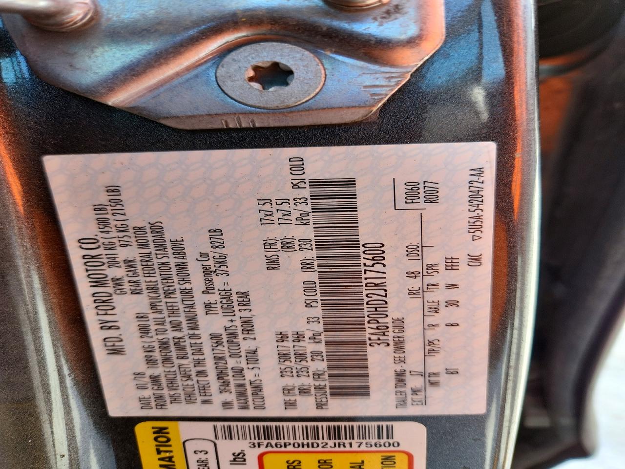 Ford Fusion Se