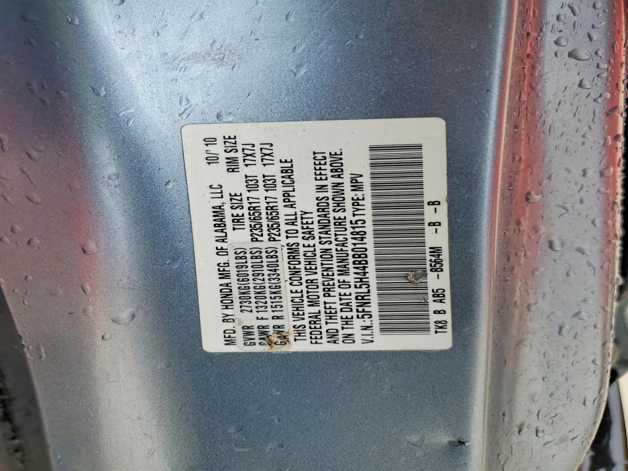 Honda Odyssey Ex