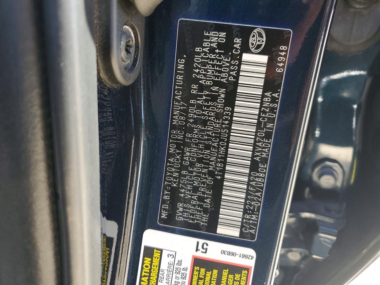 Toyota Camry Le