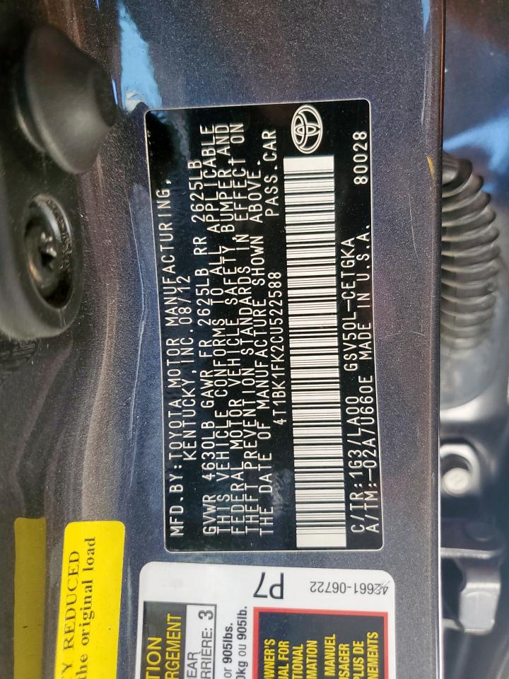 Toyota Camry Xle V6
