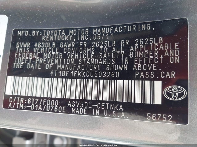 Toyota Camry Le