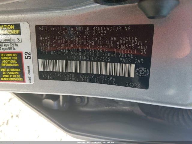 Toyota Camry Se