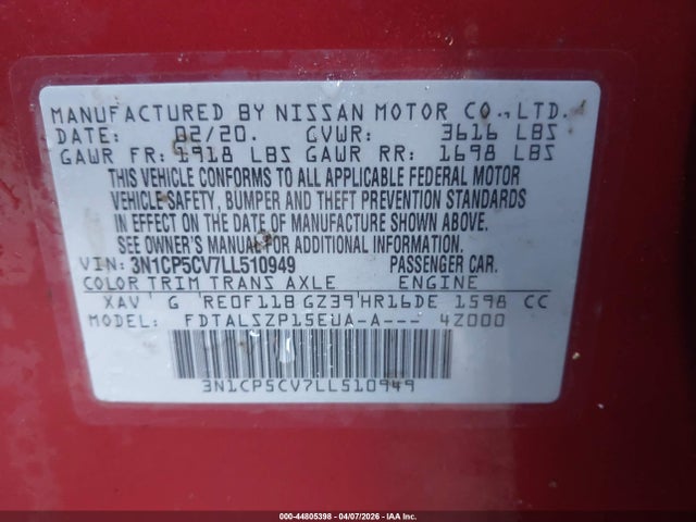 Nissan Kicks Sv Xtronic Cvt