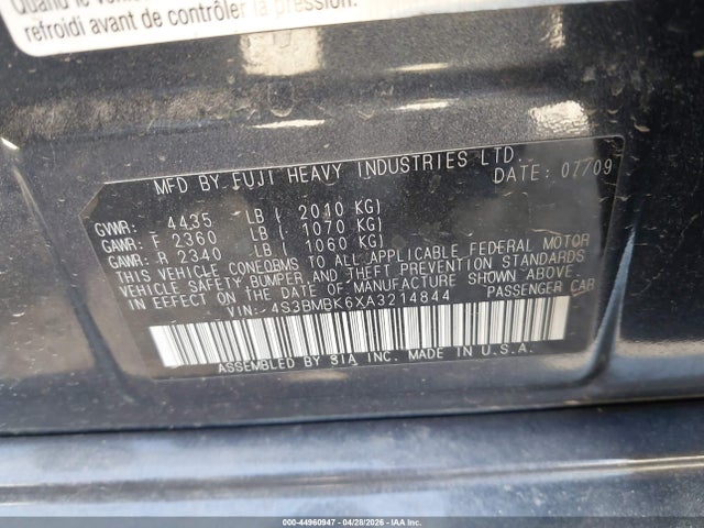 Subaru Legacy 2.5i Limited