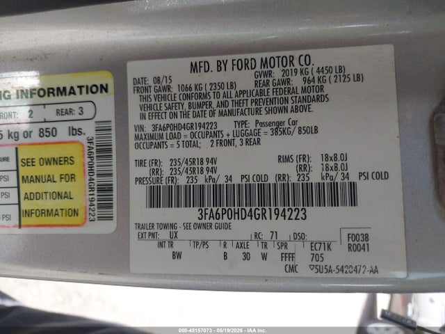 Ford Fusion Se