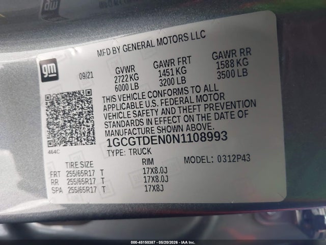 Chevrolet Colorado 4wd  Short Box Z71