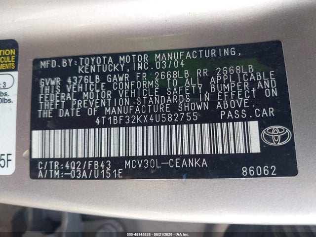 Toyota Camry Le V6