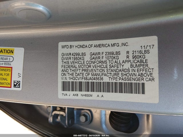 Honda Accord Ex-l