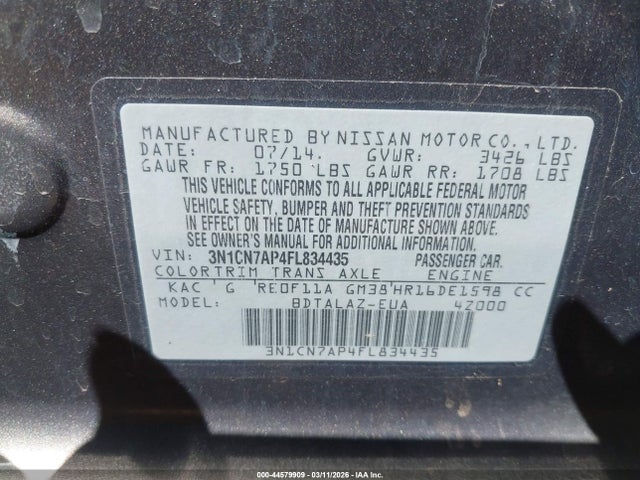 Nissan Versa 1.6 S+