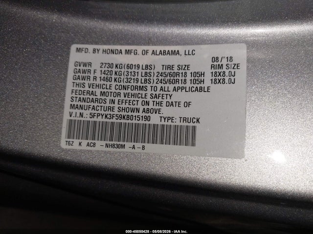 Honda Ridgeline Rtl