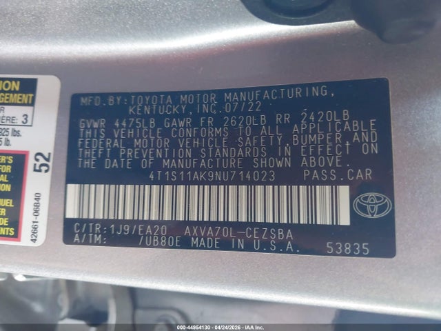 Toyota Camry Se