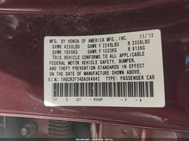 Honda Accord Lx