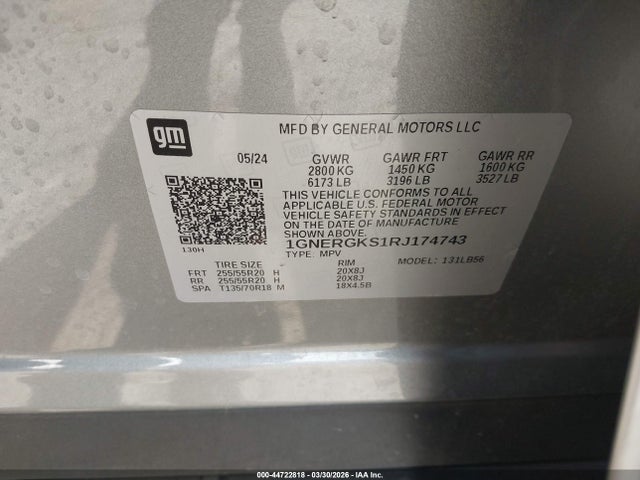 Chevrolet Traverse Fwd Lt