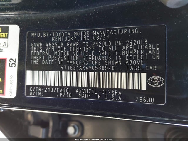 Toyota Camry Se Hybrid