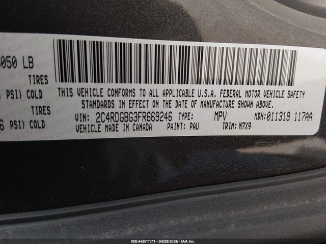 Dodge Grand Caravan Se Plus